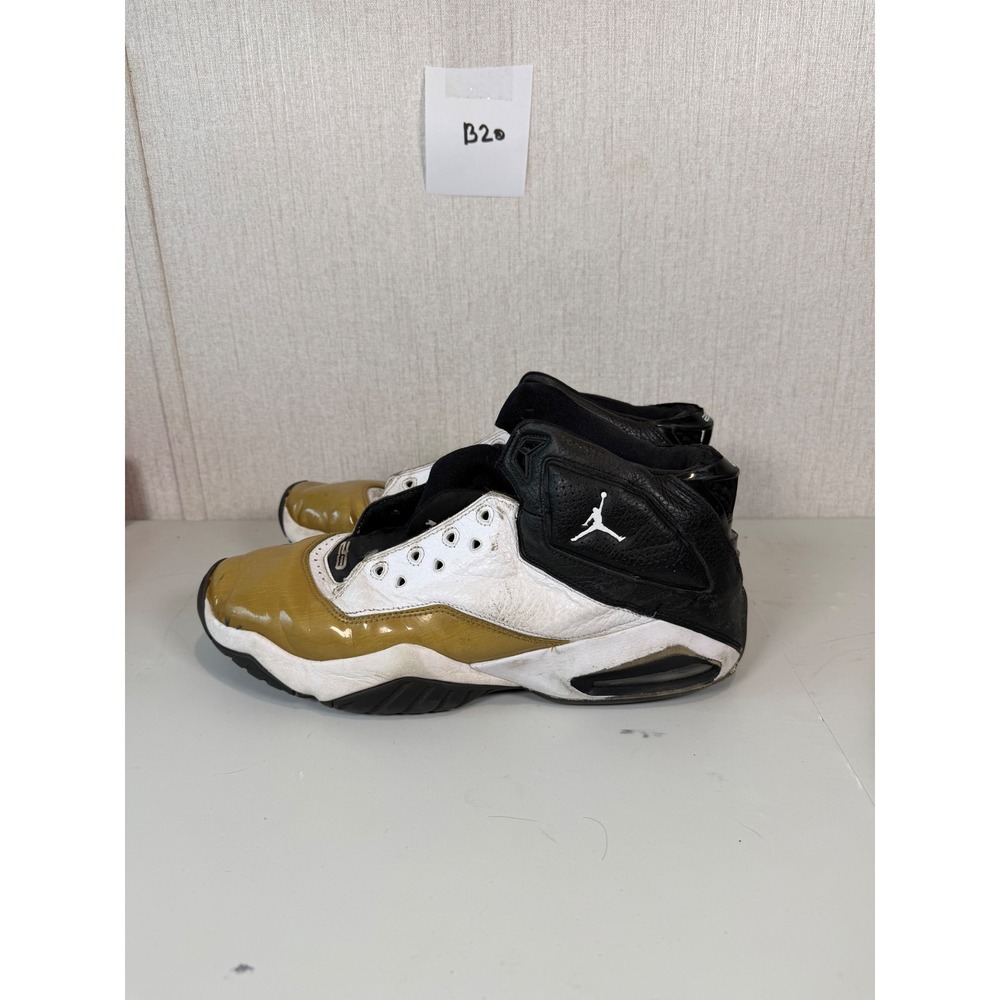 AIR JORDAN CT1603-100 WHITE/BLACK/GOLD B'LOYAL MENS SNEAKER SIZE US 13 no laces